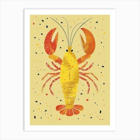 Yellow Lobster 3 Art Print