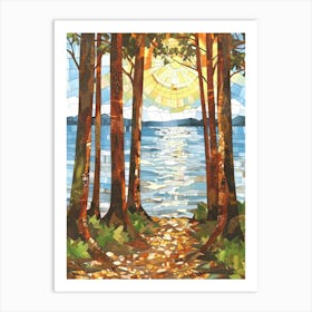 Path To The Lake Art Print