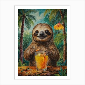 Sloth 19 Art Print