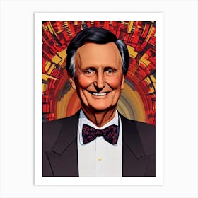 Alan Alda Illustration Movies Art Print