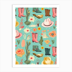 Western Pattern 4 Art Print