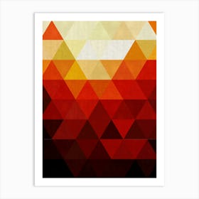 Harmonious composition of triangles 5 Art Print