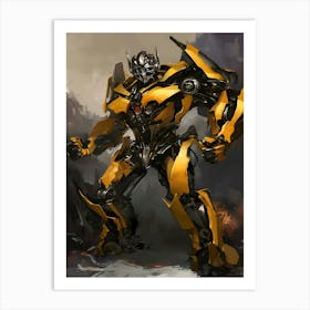 Bumblebee Transformer Art Print