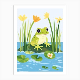 Baby Animal Illustration  Frog 4 Art Print