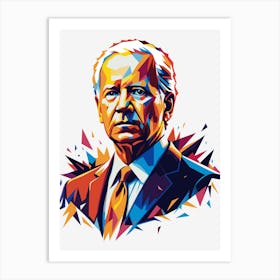 Joe Biden in WPAP Pop Art Art Print