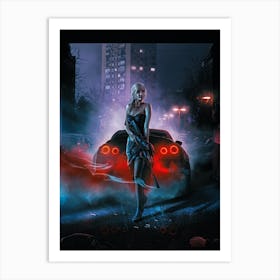 Crime Maiden Art Print