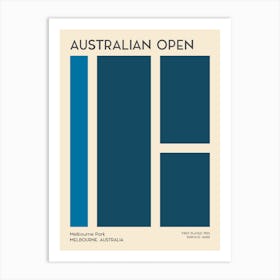 Australian Open Grand Slam Tennis Art Print