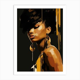 Afro Girl 22 Art Print