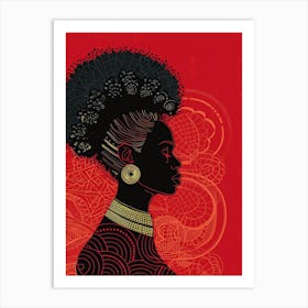 Portrait Of African Woman 54 Art Print