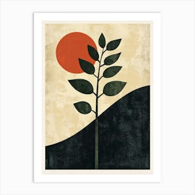 Sunset Tree Art Print