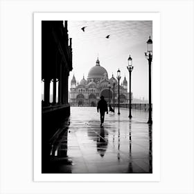 Venice, Italy,  Black And White Analogue Photography  2 Art Print