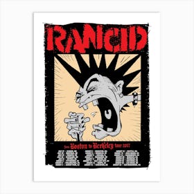 Rancid Tour Poster Art Print