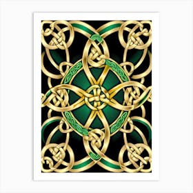 Abstract Celtic Knot 8 Art Print