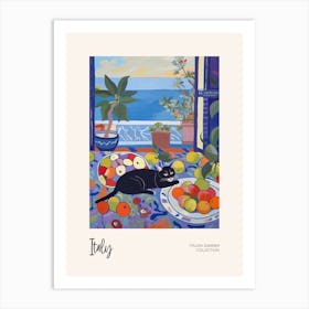 Cat In The Italy 1 Italian Summer Collection Art Print