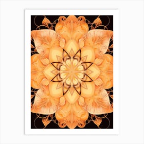 Symmetrical Mandalas Geometric Illustration 20 Art Print