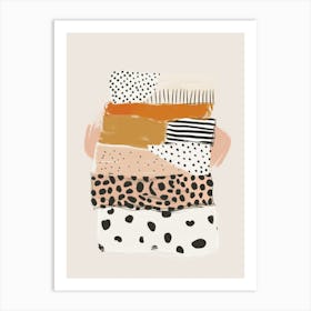 Stack Of Giraffes Art Print