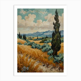 Cypresses Art Print