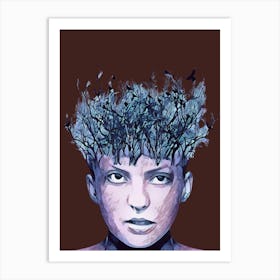 Woman With Trees On Her Head Art Print