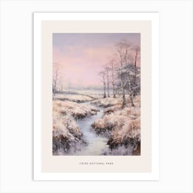 Dreamy Winter National Park Poster  Crins National Park France 2 Art Print