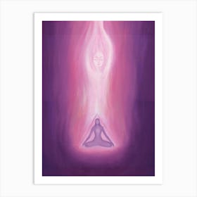 Meditating Woman Spirituality Art Print