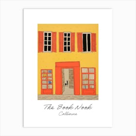 Collioure The Book Nook Pastel Colours 3 Poster Art Print