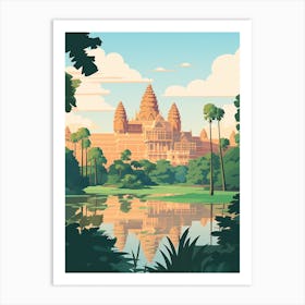 Cambodia Travel Illustration Art Print