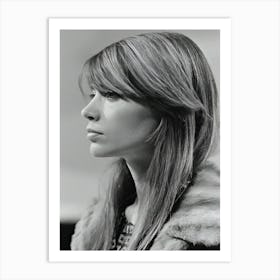 French Singer Francoise Hardy Art Print