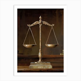 Justice Scales 1 Art Print