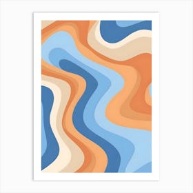 Abstract Wave Pattern 3 Art Print