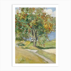 Rowan Tree, (1908), Pekka Halonen Art Print