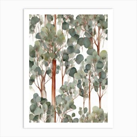 Eucalyptus Trees Art Print