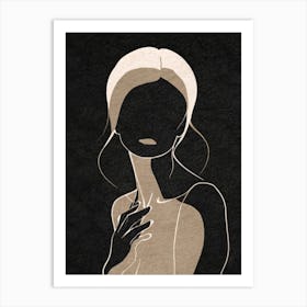 Silhouette Of A Woman 2 Art Print