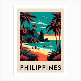 Philippines 2 Vintage Travel Poster Art Print