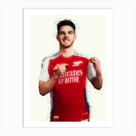 Declan Rice Arsenal Art Print