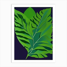 Vervain Leaf Vibrant Inspired Art Print