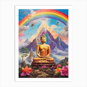 Rainbow Buddha Art Print