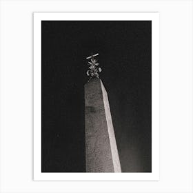 Obelisk (L'obelisco Sallustiano. Situato in piazza della Trinità dei Monti. Altezza: 1391 cm). From Roma Narrative series by Michael Banifatov. Art Print