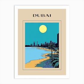 Minimal Design Style Of Dubai, United Arab Emirates 1 Poster Art Print