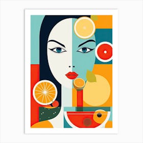 Abstract woman 5 Art Print