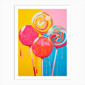 Lollipops Colour Pop 3 Art Print