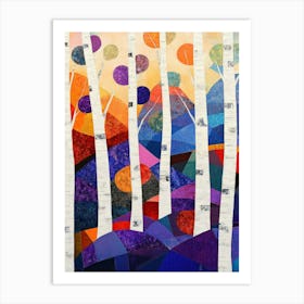 Birch Trees 14 Affiche