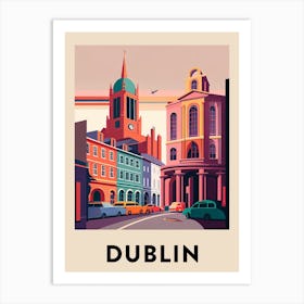 Dublin Vintage Travel Poster Art Print