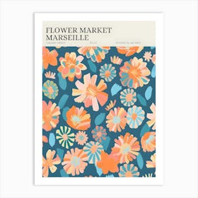 Flower Market Marseille Art Print