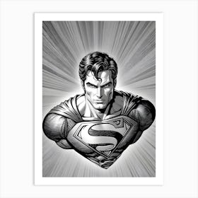 Superman Portrait Art Print