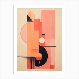 Dynamic Geometric Abstract Illustration 16 Art Print