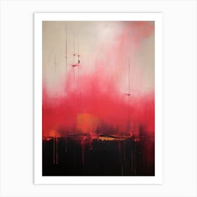 Mid Century Inspired Abstract Painting 1 Art Print