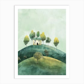 House On A Hill 2 Art Print