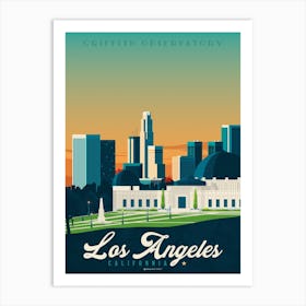 Los Angeles Griffith Observatory California Art Print