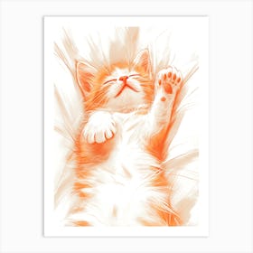 Orange Kitten Art Print