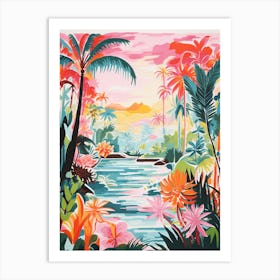 Tropical Sunset Art Print